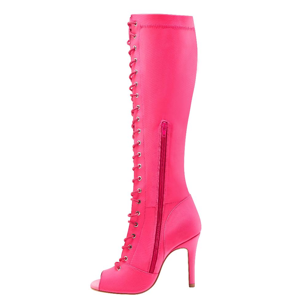 Bouge Moi Shoes Pink Knee High Boot
