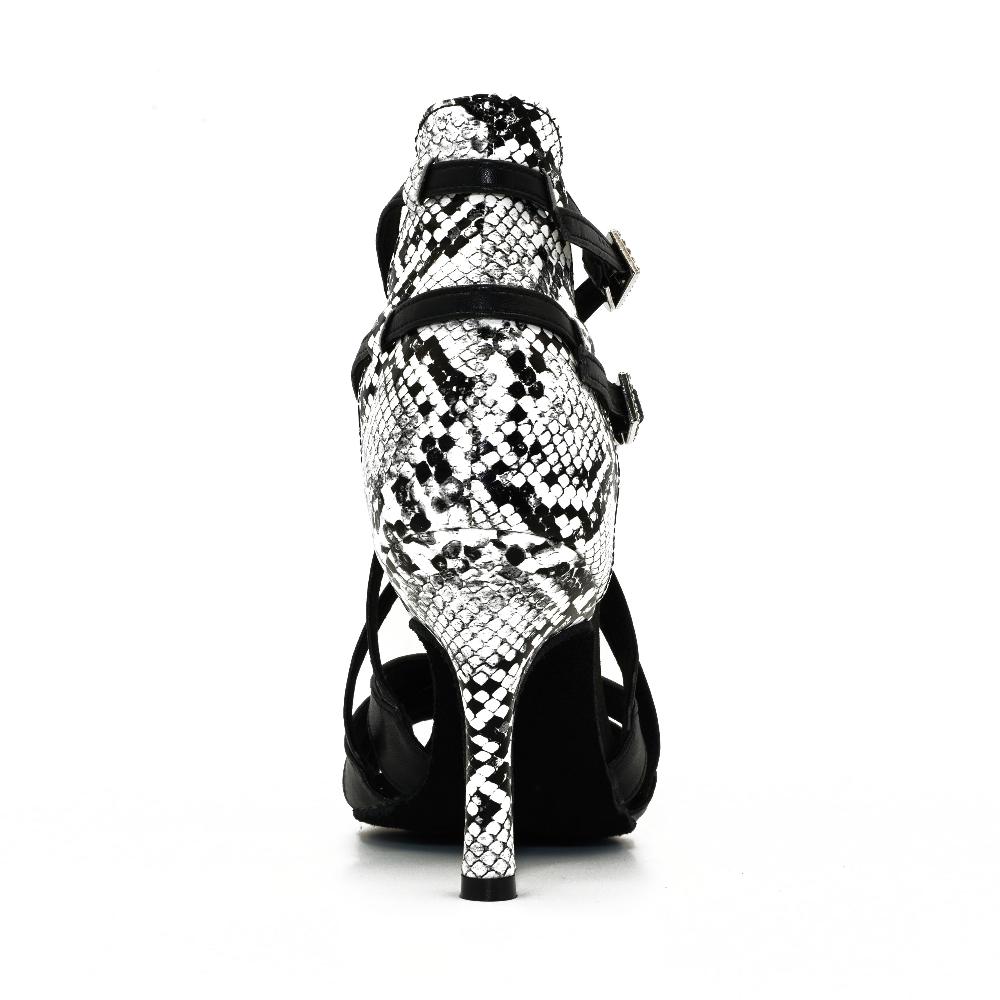 Bouge Moi snakeskin salsa dance shoes